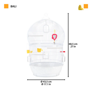 Клітка для канарок і дрібних птахів Ferplast Bali White 	 51018811 фото