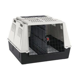 Автомобильная переноска для средней собаки или 2 мелких собак Ferplast Atlas car Maxi grey 100 x 80 x h 71 cm 73110021 фото