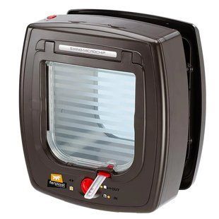 Дверці для кішок з системою прочитування мікрочіпів SWING MICROCHIP Ferplast 22.5 x 16.2 x h 25.2 cm 72090012 фото