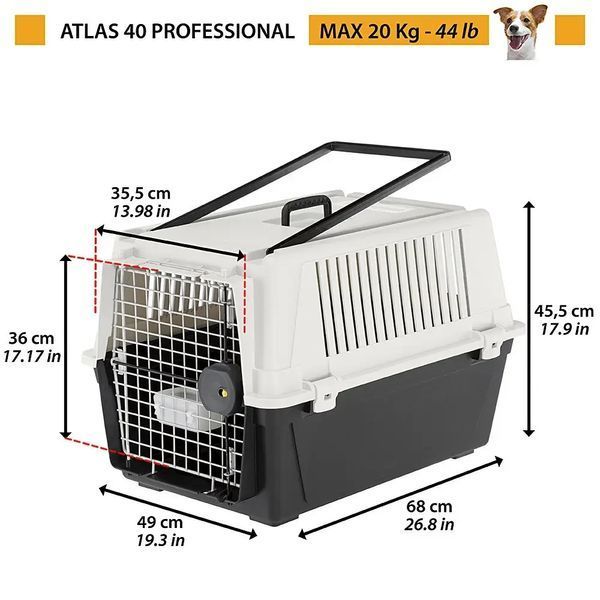 Контейнер переноска для собак и кошек Ferplast Atlas 40 Professional 73011021 фото
