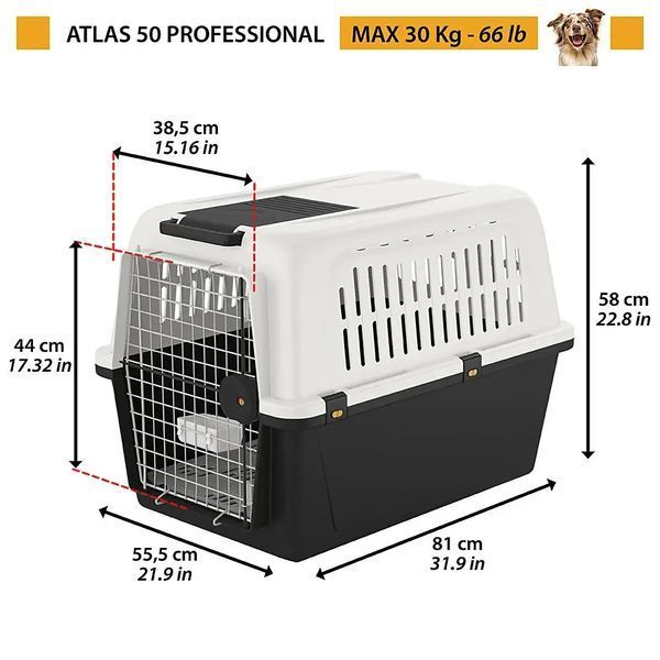 Контейнер переноска для собак и кошек Ferplast Atlas 50 Professional 73050021 фото