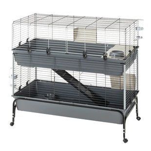Клітка для кроликів двоповерхова підставка на колесах у комплекті RABBIT 120 57047817ZP фото