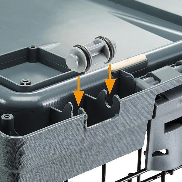 Металлическая клетка для собак до 12 кг c тремя дверцами на колесиках Superior 75 Ferplast 77 x 51 x h 55 cм 73187101 фото