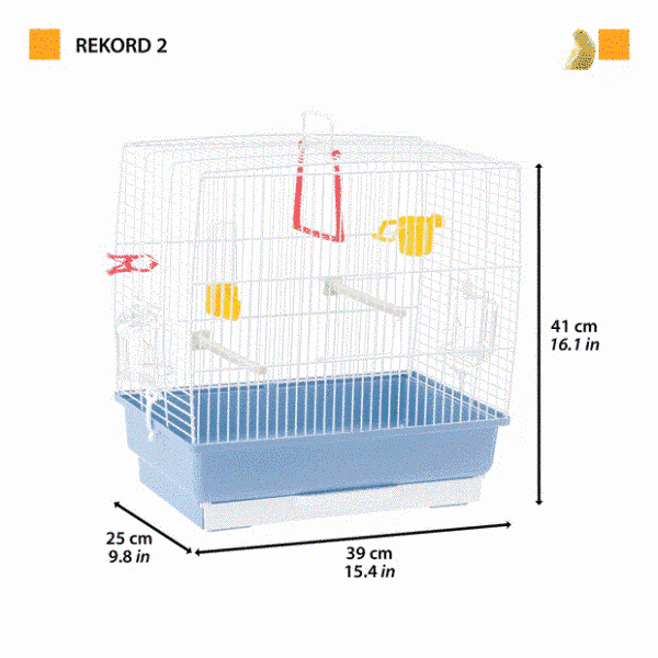 Клетка для птиц белая REKORD 2 Ferplast 52007811 фото