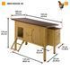Курник Дерев'яний будиночок для курей 6 курей HEN HOUSE 30 162 x 100 x h 110 cm 57096000 фото 2