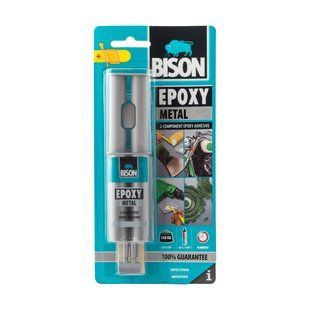 Двухкомпонентный эпоксидный клей для металла 24мл Bison 6305443 фото