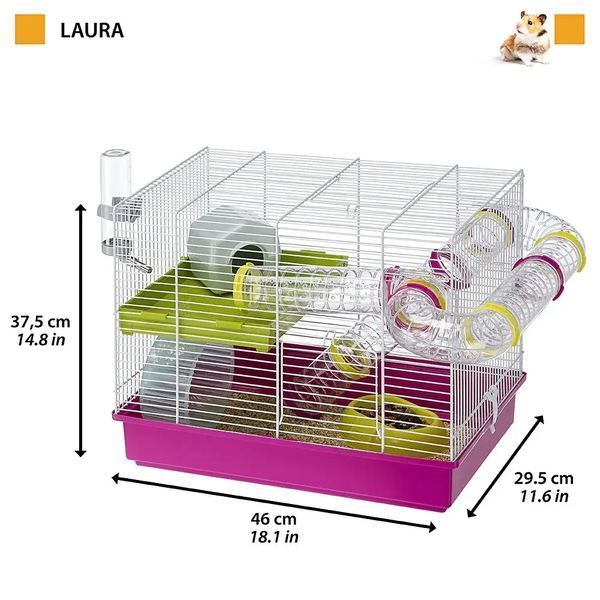 Клетка для грызунов Ferplast Laura 46 x 29,5 x 37,5 см 57912411 фото