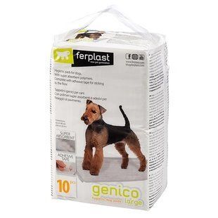 Пелюшки для собак з клейкими краями суперпоглинаючі 12 шт Genico Large 60*90 85332811 фото