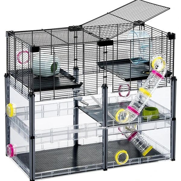 Многоэтажная клетка для хомяков и мышей Ferplast MULTIPLA HAMSTER CRYSTAL 72.5 x 37.5 x h 62 cm 57007617 фото