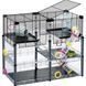 Многоэтажная клетка для хомяков и мышей Ferplast MULTIPLA HAMSTER CRYSTAL 72.5 x 37.5 x h 62 cm 57007617 фото 3