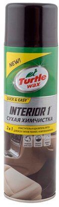 Аерозольна суха хімчистка Turtle Wax "Інтер'єр 1" з нейтралізатором запахів 500 мл 52998 фото