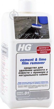 Средство для удаления цементных налетов HG с мрамора и натурального камня 1000 мл 26100161 фото
