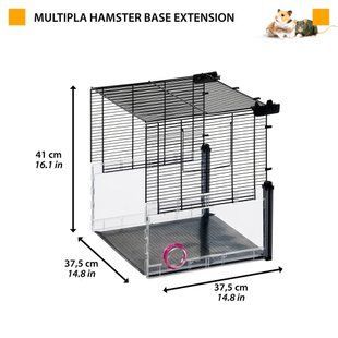 Расширитель для клеток для хомяков и мышей Multipla Hamster BASE EXTENSION от Ferplast 37.5*37.5*h41 57008000 фото