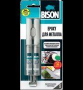Двокомпонентный эпоксидний клей BISON для метала 24 мл 6305443 фото