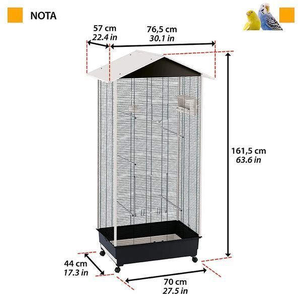 Вольер для канареек и маленьких птиц NOTA Ferplast 56115423 фото