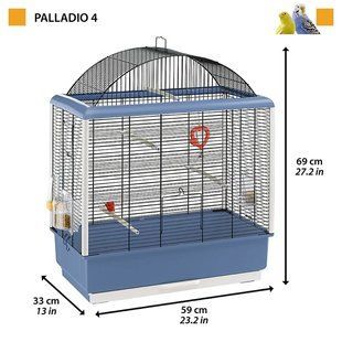 Клітка для канарок попуг і маленьких екзотичних птахів PALLADIO 4 розмір 59 x 33 x h 69 cm 52059817W1 фото