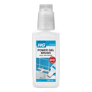 Засіб від вапняного нальоту для сантехніки з щіткою Power Gel Brush Limescale HG, 250 мл 484025103 фото