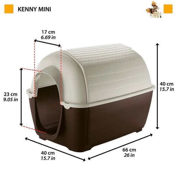 Уличная пластиковая будка KENNY MINI 87199921 фото