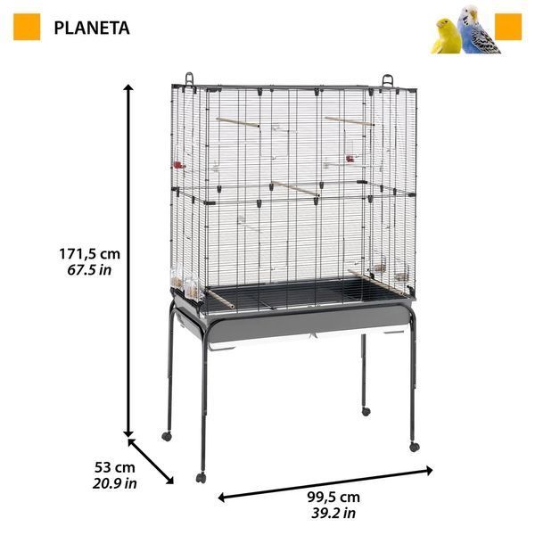 Клітка для канарок попуг і маленьких екзотичних птахів PLANETA 52066817 фото