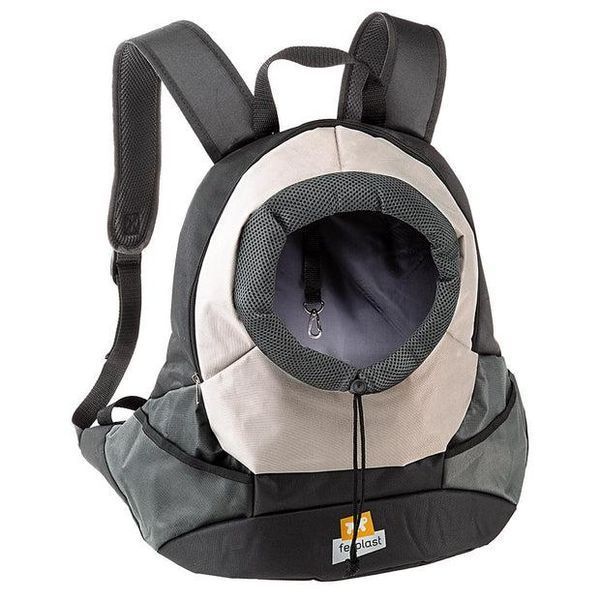 Рюкзак переноска для маленьких собак KANGOO 41.5 x 20 x h 43 cm Large серый SKU: 85748321 фото