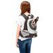 Рюкзак перенесення для маленьких собак KANGOO 37 x 16 x h 36,5 cm сірий SKU: 85748121 фото 3